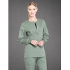 image:imageCherokee WW Professionals Scrub Jacket for Women Snap FrontOlive