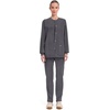 image:imageCherokee WW Professionals Scrub Jacket for Women Snap FrontPewter