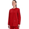 image:imageCherokee WW Professionals Scrub Jacket for Women Snap FrontRed