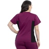 image:imageCherokee WW Revolution Scrub Top for Women V Neck 1 Pocket Classic FitWine