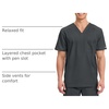 image:imageCherokee WW Revolution Scrub for Mens Tuckable VNeck Top 1 Chest PocketBlack