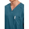image:imageCherokee WW Revolution Scrub for Mens Tuckable VNeck Top 1 Chest PocketCaribbean Blue