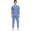 image:imageCherokee WW Revolution Scrub for Mens Tuckable VNeck Top 1 Chest PocketCiel