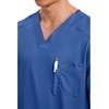 image:imageCherokee WW Revolution Scrub for Mens Tuckable VNeck Top 1 Chest PocketGalaxy Blue