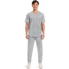 image:imageCherokee WW Revolution Scrub for Mens Tuckable VNeck Top 1 Chest PocketGrey