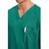 image:imageCherokee WW Revolution Scrub for Mens Tuckable VNeck Top 1 Chest PocketHunter Green