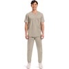 image:imageCherokee WW Revolution Scrub for Mens Tuckable VNeck Top 1 Chest PocketKhaki