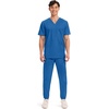 image:imageCherokee WW Revolution Scrub for Mens Tuckable VNeck Top 1 Chest PocketRoyal