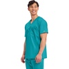 image:imageCherokee WW Revolution Scrub for Mens Tuckable VNeck Top 1 Chest PocketTeal Blue
