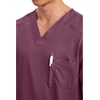 image:imageCherokee WW Revolution Scrub for Mens Tuckable VNeck Top 1 Chest PocketWine