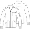 image:imageCherokee WW Revolution Scrubs Jacket for Men Zip Front 5 PocketsNavy