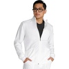 image:imageCherokee WW Revolution Scrubs Jacket for Men Zip Front 5 PocketsWhite