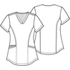 image:imageCherokee WW Revolution Scrubs for Women V Neck 2 Pockets Modern ClassicBlack