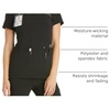 image:imageCherokee Womens Medical Scrub Top Iflex VNeck Knit Panel Top CK605Black