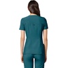 image:imageCherokee Womens Medical Scrub Top Iflex VNeck Knit Panel Top CK605Caribbean Blue