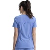 image:imageCherokee Womens Medical Scrub Top Iflex VNeck Knit Panel Top CK605Ciel Blue