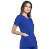 image:imageCherokee Womens Medical Scrub Top Iflex VNeck Knit Panel Top CK605Galaxy Blue