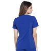 image:imageCherokee Womens Medical Scrub Top Iflex VNeck Knit Panel Top CK605Galaxy Blue