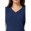 image:imageCherokee Womens Medical Scrub Top Iflex VNeck Knit Panel Top CK605Navy