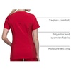 image:imageCherokee Womens Medical Scrub Top Iflex VNeck Knit Panel Top CK605Red