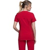 image:imageCherokee Womens Medical Scrub Top Iflex VNeck Knit Panel Top CK605Red