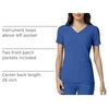 image:imageCherokee Womens Medical Scrub Top Iflex VNeck Knit Panel Top CK605Royal