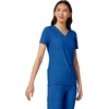 image:imageCherokee Womens Medical Scrub Top Iflex VNeck Knit Panel Top CK605Royal