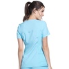 image:imageCherokee Womens Medical Scrub Top Iflex VNeck Knit Panel Top CK605Turquoise