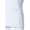 image:imageCherokee Womens Medical Scrub Top Iflex VNeck Knit Panel Top CK605White
