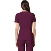 image:imageCherokee Womens Medical Scrub Top Iflex VNeck Knit Panel Top CK605Wine