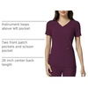 image:imageCherokee Womens Medical Scrub Top Iflex VNeck Knit Panel Top CK605Wine