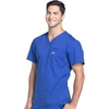 image:imageCherokee Workwear Professionals VNeck Scrub Tops for Men Chest PocketGalaxy Blue