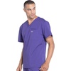 image:imageCherokee Workwear Professionals VNeck Scrub Tops for Men Chest PocketGrape