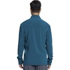 image:imageInfinity Mens Zip Front Jacket Modern Fit RibKnit Panels with 3 Pockets and Knit Sleeve Panel CK332ACaribbean Blue