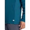 image:imageInfinity Mens Zip Front Jacket Modern Fit RibKnit Panels with 3 Pockets and Knit Sleeve Panel CK332ACaribbean Blue