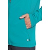 image:imageInfinity Mens Zip Front Jacket Modern Fit RibKnit Panels with 3 Pockets and Knit Sleeve Panel CK332ATeal Blue