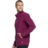 image:imageInfinity Mens Zip Front Jacket Modern Fit RibKnit Panels with 3 Pockets and Knit Sleeve Panel CK332AWine