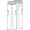 image:imageMaternity Scrub Pants for Women Workwear Professionals Soft Stretch WW220Pewter