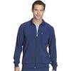 image:imageCherokee Infinity Scrub Jacket for Men Zip Front WarmUp 5 PocketsNavy
