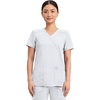 image:imageCherokee Scrubs Top for Women Mock Wrap with 3 Pockets Soft 2Way Stretch amp Durable Fabric  WW610White