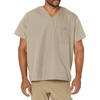 image:imageCherokee VNeck Mens Scrub Top with Chest Pocket Durable Fade Resistant and Easy CareKhaki