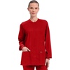 image:imageCherokee WW Professionals Scrub Jacket for Women Snap FrontRed