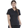 image:imageCherokee WW Revolution Scrubs for Women V Neck 2 Pockets Modern ClassicBlack