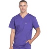 image:imageCherokee Workwear Professionals VNeck Scrub Tops for Men Chest PocketGrape