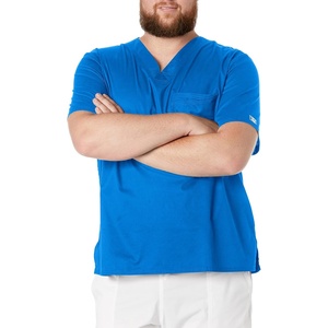 image:imageCherokee Core Stretch Scrubs for Men Tuckable V Neck Scrub TopRoyal