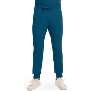 image:imageCherokee Infinity Jogger Scrub Pants for Mens Mid Rise 360 StretchCaribbean Blue