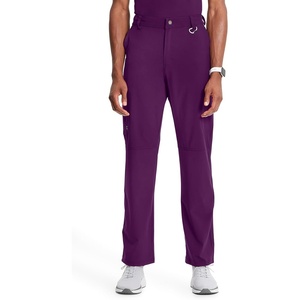 image:imageCherokee Infinity Men Scrub Pants Tapered Leg Medical Bottom with 6 PocketsEggplant