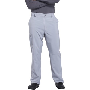 image:imageCherokee Infinity Men Scrub Pants Tapered Leg Medical Bottom with 6 PocketsGrey