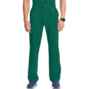 image:imageCherokee Infinity Men Scrub Pants Tapered Leg Medical Bottom with 6 PocketsHunter Green