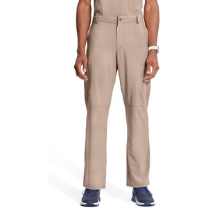 image:imageCherokee Infinity Men Scrub Pants Tapered Leg Medical Bottom with 6 PocketsKhaki